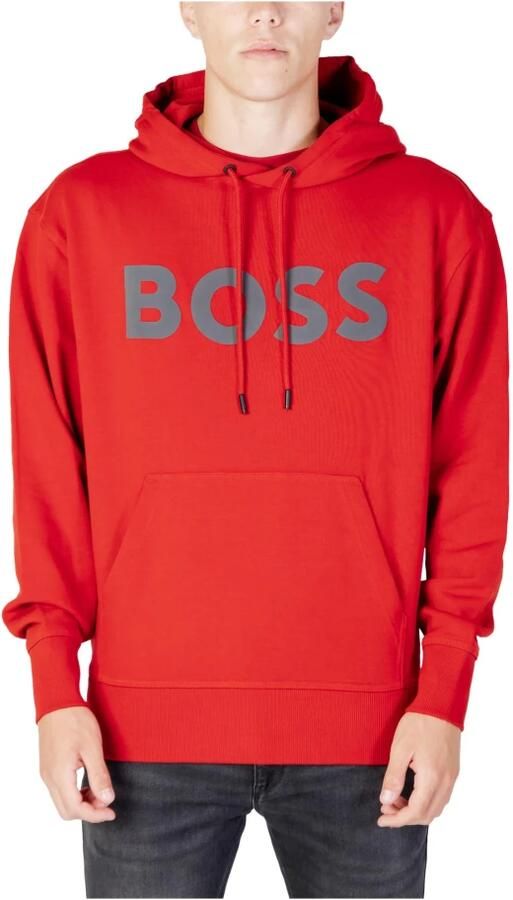 Boss Orange Hoodie WebasicHood met witte logo-opdruk - Foto 3