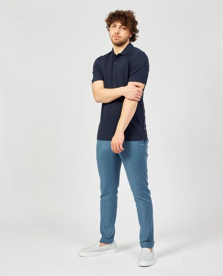 Hugo Boss Donkerblauwe Polo Met Korte Mouwen Blue Heren - Foto 8