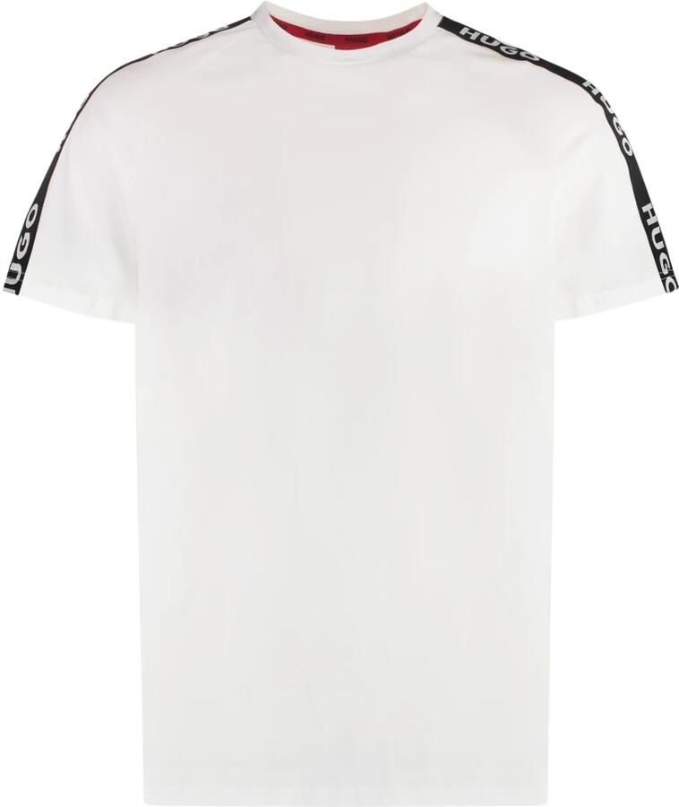 HUGO T-shirt met labeldetails model 'Sporty'