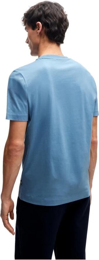 Hugo Boss Thompson 01 Blauw Katoen Logo T-shirt Blue Heren - Foto 2