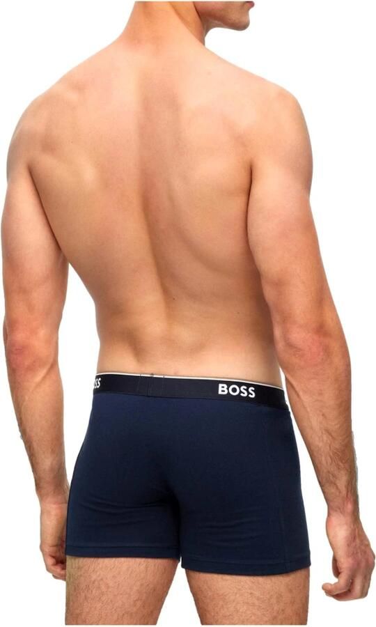 BOSS Lange boxershort BRIEF 3 PACK met in kleur bijpassende weefband (3 stuks) - Foto 20