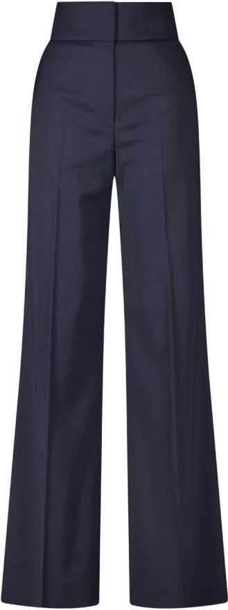 Hugo Boss Wijde Pijp Dagelijkse Broek Blue Dames
