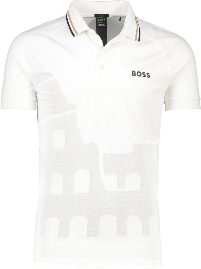 Hugo Boss Wit poloshirt korte mouw White Heren