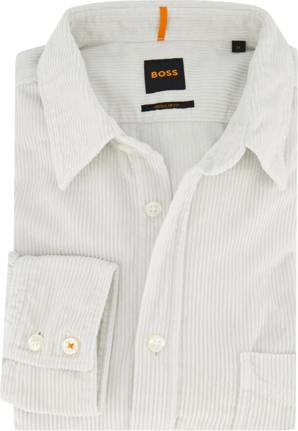 Boss Orange Overhemd lange mouw Relegant_6 White Heren