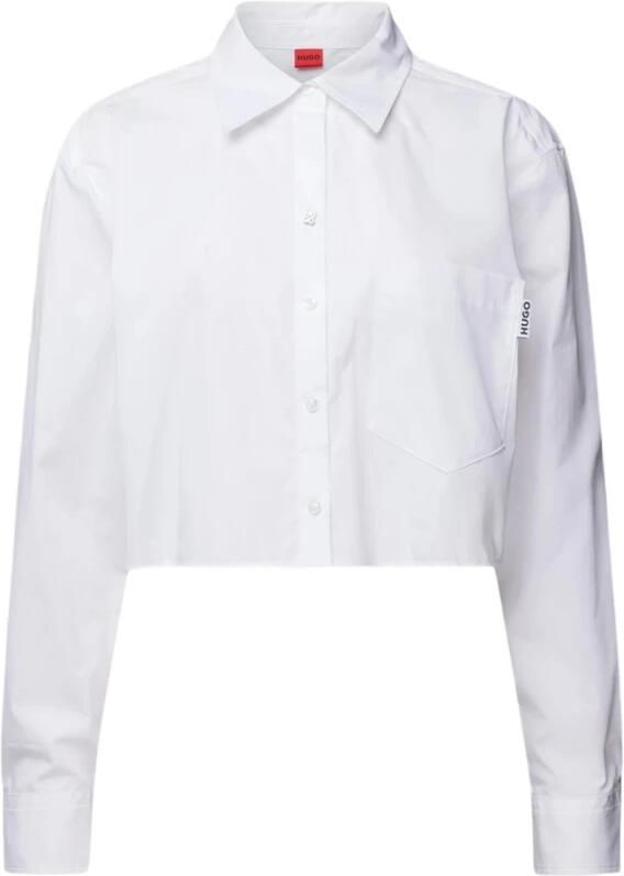 HUGO Korte overhemdblouse met knoopsluiting model 'Ecarla'