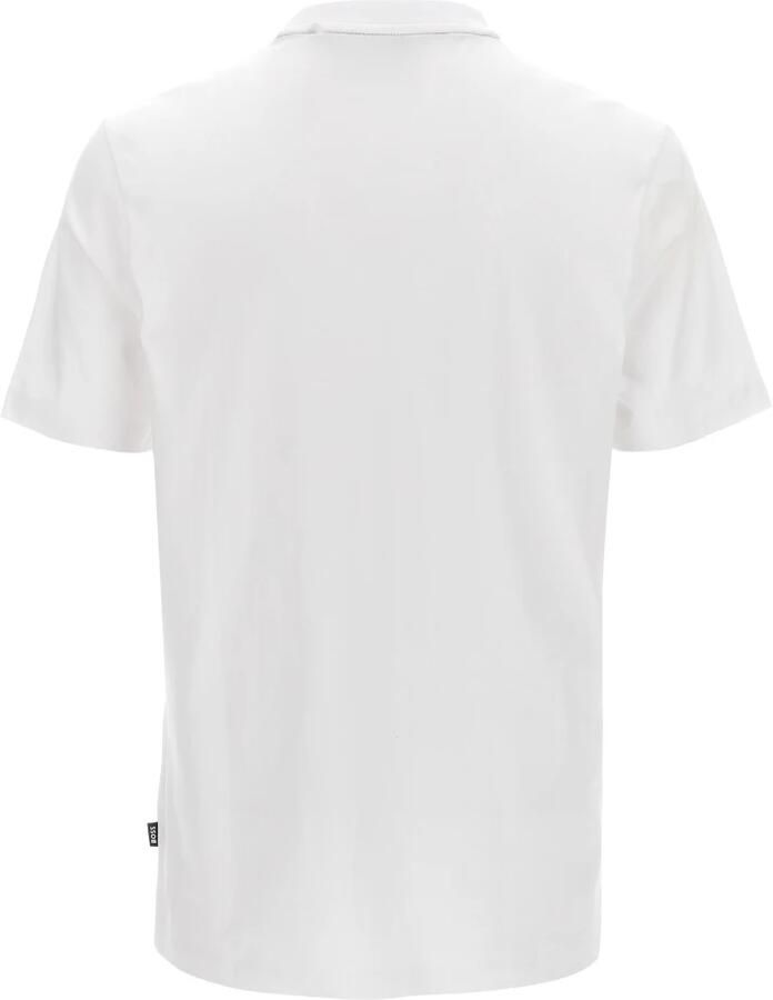 Hugo Boss Witte Jersey Shirt voor Mannen White Heren