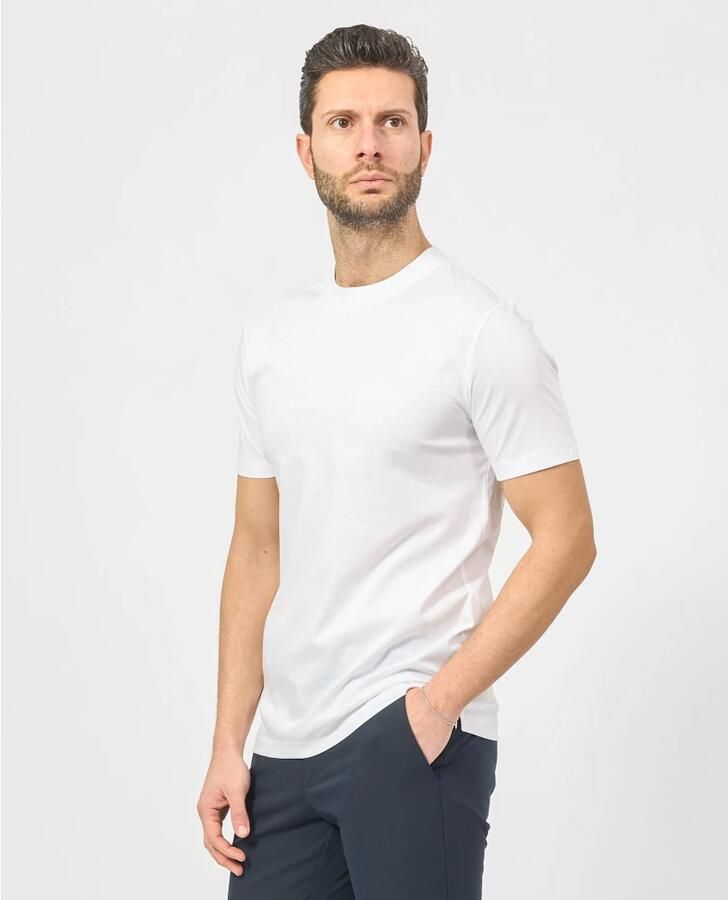 Boss Heren T-Shirt Lente Zomer Collectie 100% Katoen White Heren - Foto 8