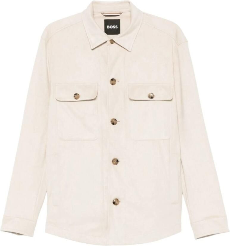 Boss Regular fit overhemdjack met paspelzakken op de borst model 'Hutson' - Foto 5