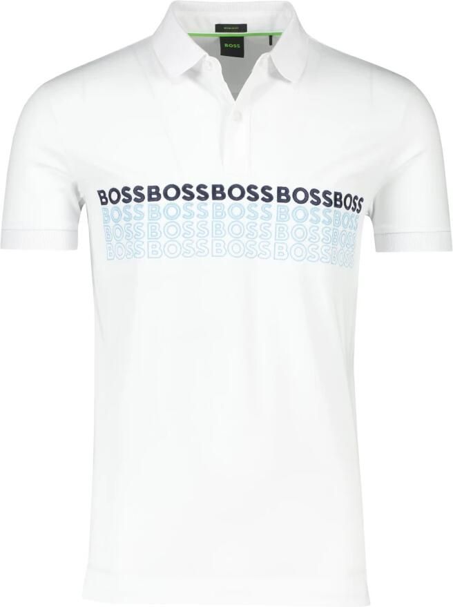 BOSS Green T-shirt met label- en motiefstitching model 'Pavel'