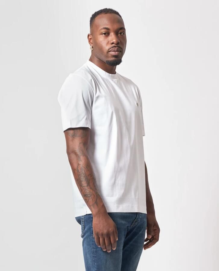 Hugo Boss Katoenen T-shirt met geborduurd logo White Heren - Foto 2