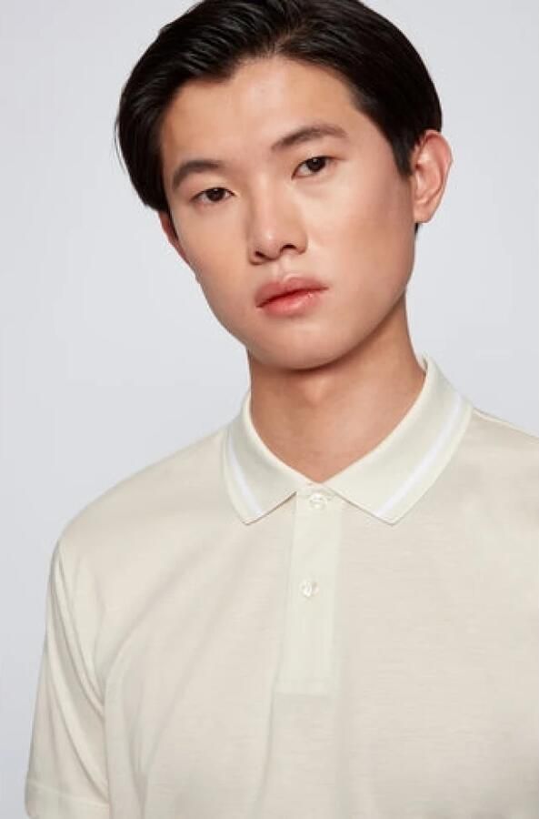 Boss Slim fit poloshirt met labeldetail model 'Press' - Foto 8