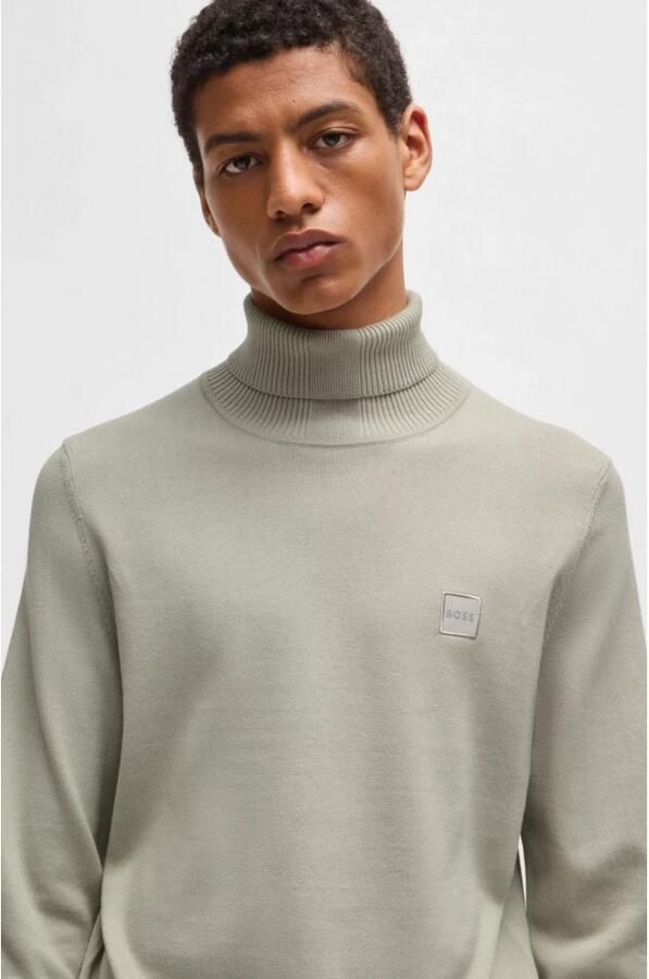 Hugo Boss Heren Trui Herfst Winter Collectie Katoen Kasjmier Mix Beige Heren - Foto 3