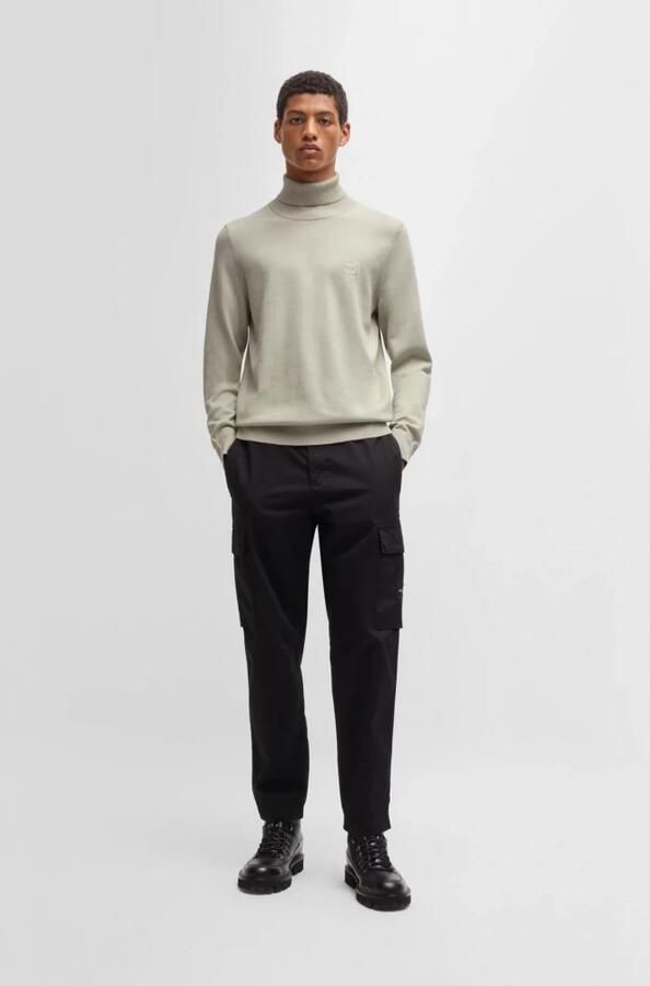 Hugo Boss Heren Trui Herfst Winter Collectie Katoen Kasjmier Mix Beige Heren - Foto 6