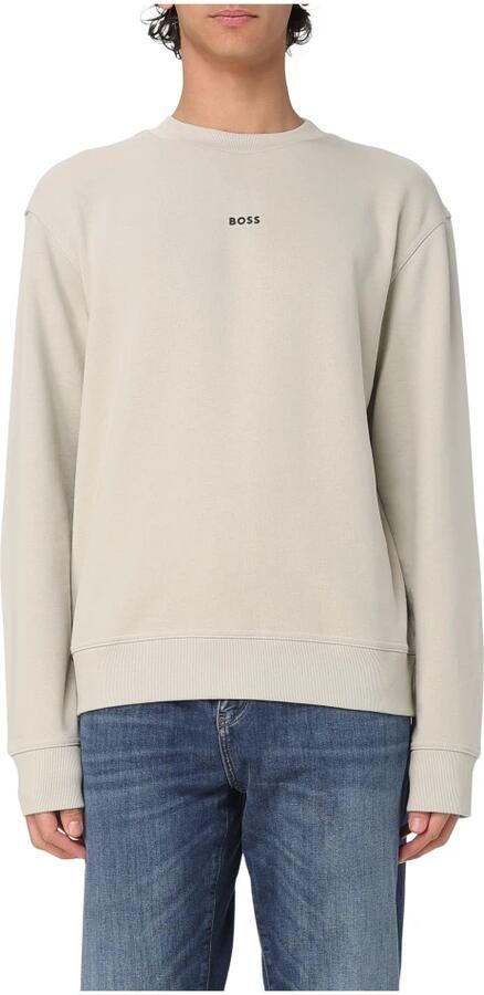 Hugo Boss Crewneck Sweatshirt French Terry Fleece Logo Beige Heren - Foto 9