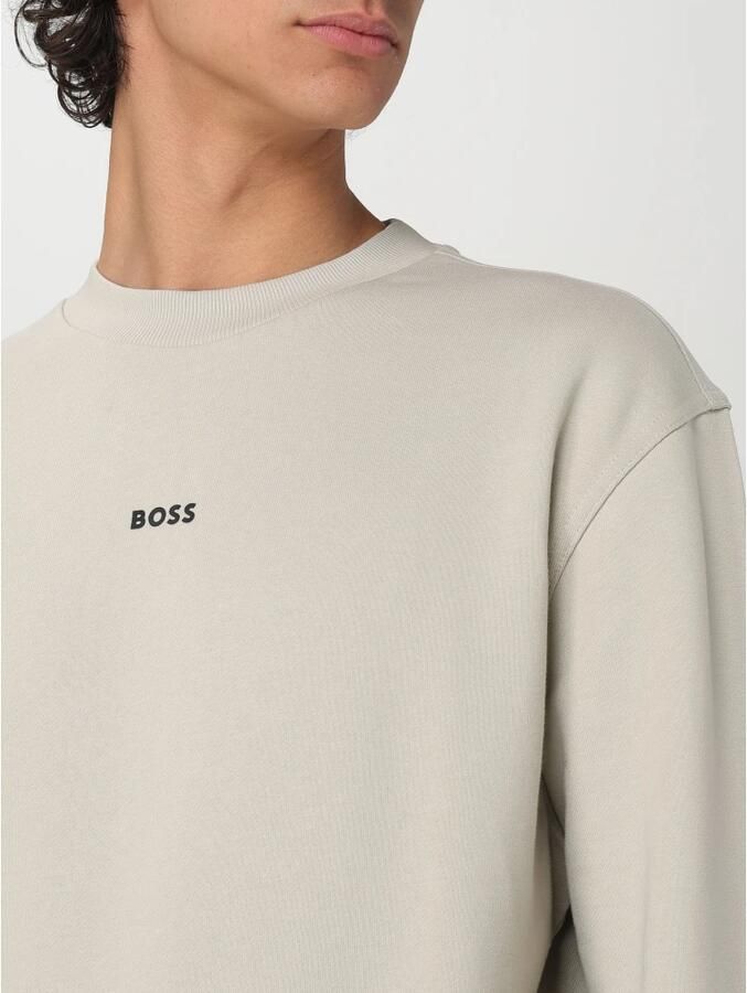 Hugo Boss Crewneck Sweatshirt French Terry Fleece Logo Beige Heren - Foto 5