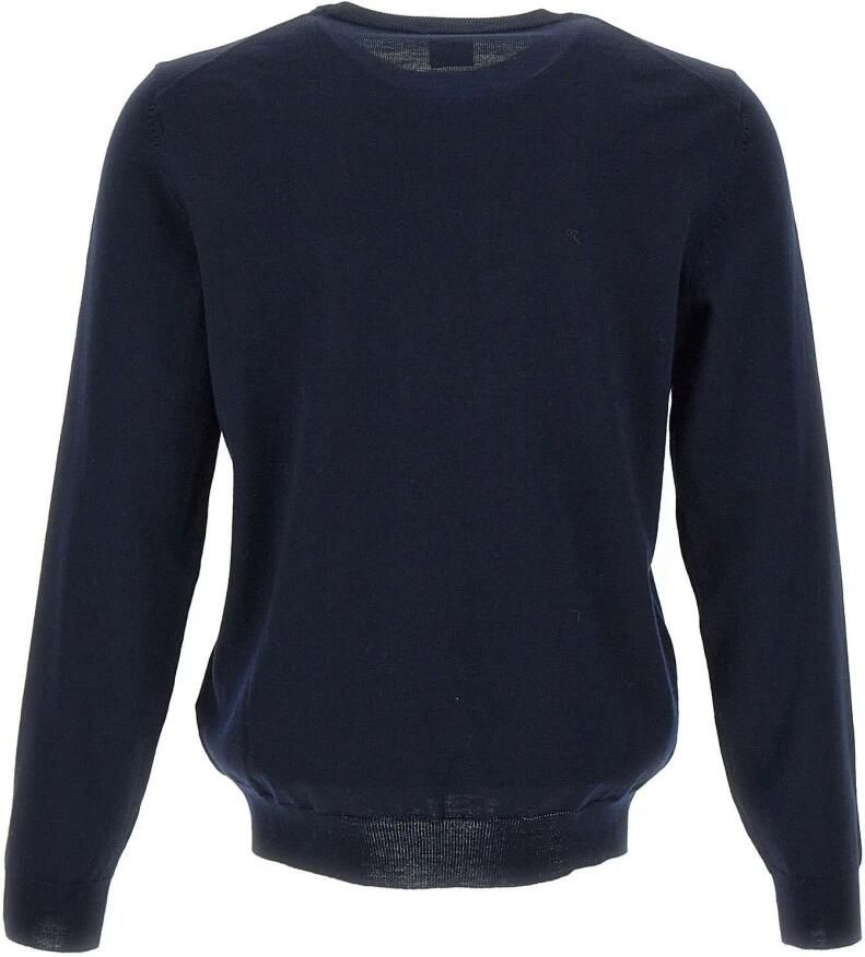 Hugo Boss Heren V-Hals Trui van Zuivere Wol in Blauw Blue Heren - Foto 5