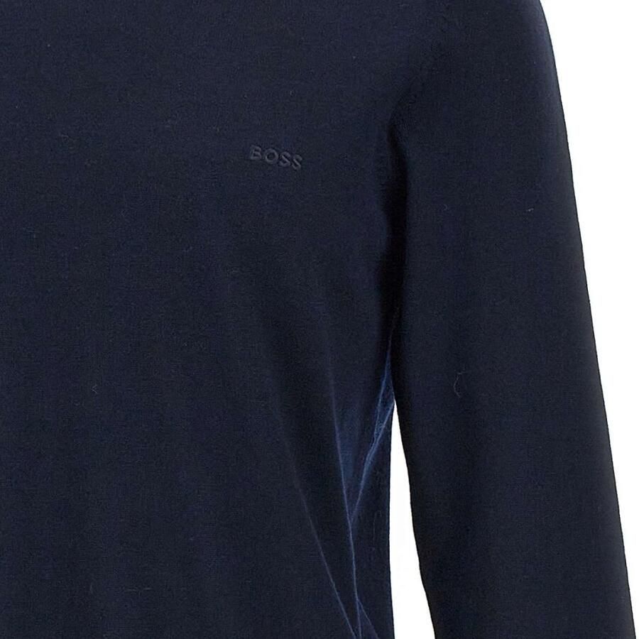 Hugo Boss Heren V-Hals Trui van Zuivere Wol in Blauw Blue Heren - Foto 3