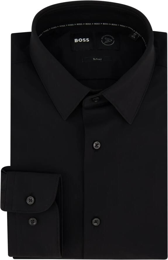 Boss Slim fit zakelijk overhemd van fijn twill met stretch - Foto 9