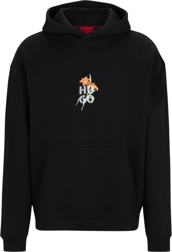 HUGO Oversized hoodie met capuchon model 'Diblossomy'