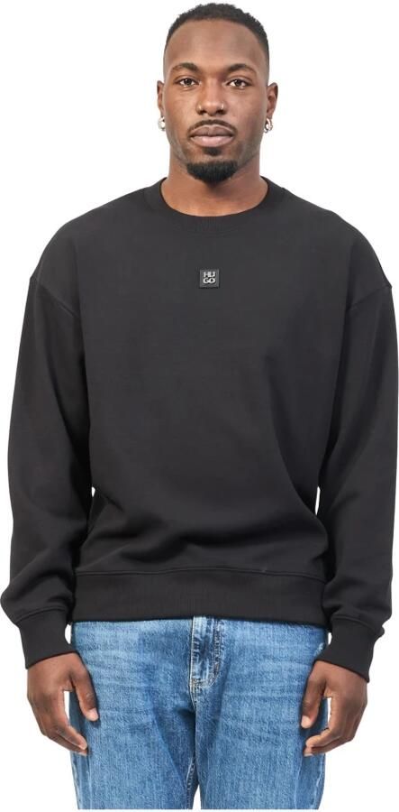Hugo Boss Zwarte Crewneck Sweater Stijlvol Logo Black Heren - Foto 5