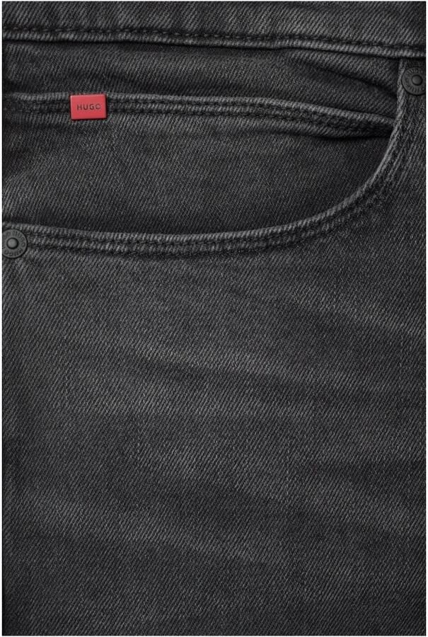 Hugo Boss Zwarte Denim Extra Slim Fit Jeans Gray Heren