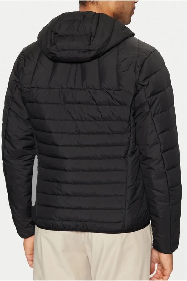 Hugo Boss Zwarte gewatteerde jas met capuchon Black Heren - Foto 2