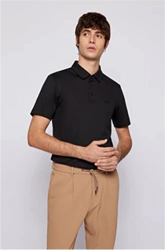 Hugo Boss Zwarte poloshirt met korte mouwen Black Heren - Foto 5