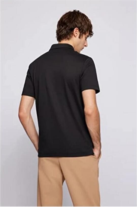 Hugo Boss Zwarte poloshirt met korte mouwen Black Heren - Foto 4