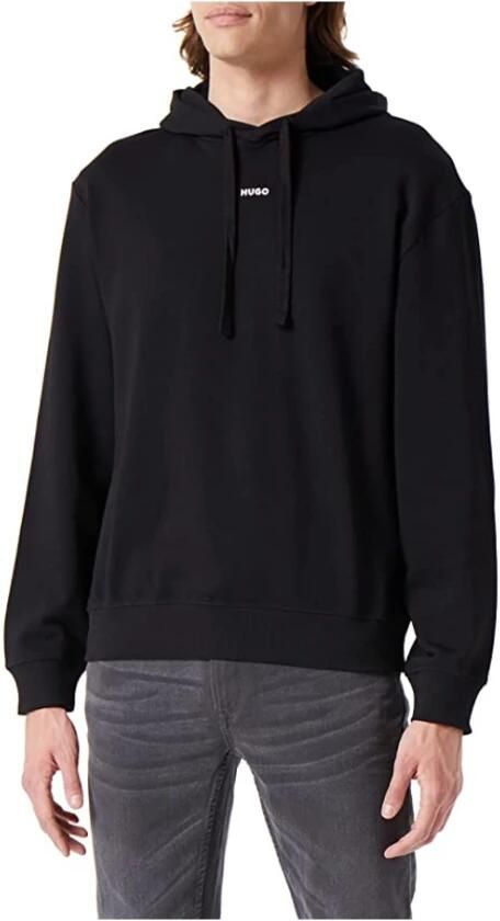Hugo Boss Zwarte trui met capuchon en elastische boorden Zwart Heren - Foto 3