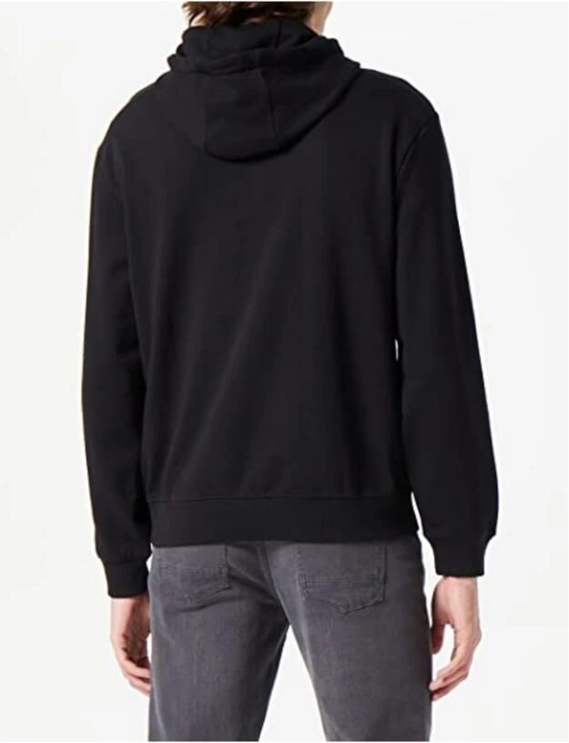 Hugo Boss Zwarte trui met capuchon en elastische boorden Zwart Heren - Foto 2