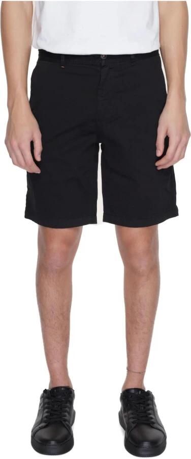 Hugo Boss Zwarte katoenen shorts met ritssluiting Black Heren - Foto 4