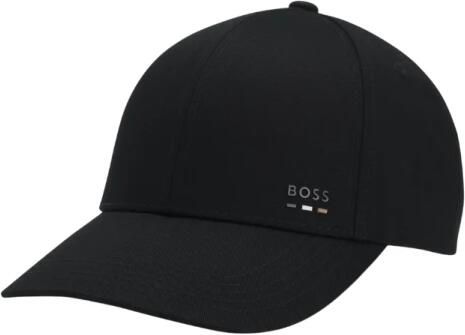 Hugo Boss Zwarte Katoenen Twill Klep Pet Black Heren - Foto 3