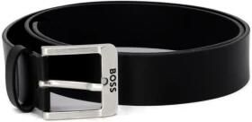 Hugo Boss Heren Leren Riem Lente Zomer Collectie Black Heren - Foto 3