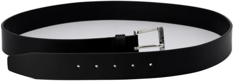 Hugo Boss Heren Leren Riem Lente Zomer Collectie Black Heren - Foto 2
