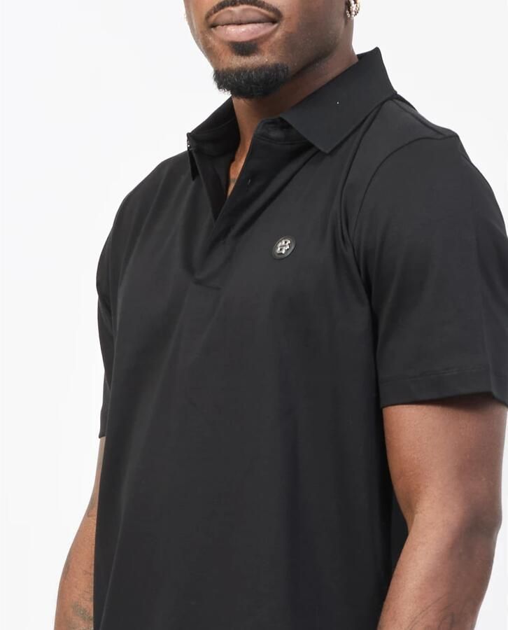 Hugo Boss Zwarte Polo Shirt met Monogram Patch Black Heren - Foto 4