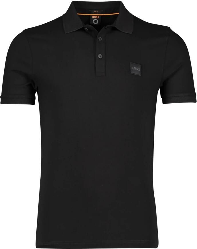 Boss Orange Slim fit poloshirt met labelpatch model 'Passenger' - Foto 4