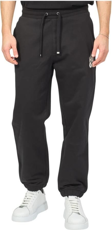 Hugo Boss Zwarte Sweater French Terry Relaxte Pasvorm Black Heren - Foto 5