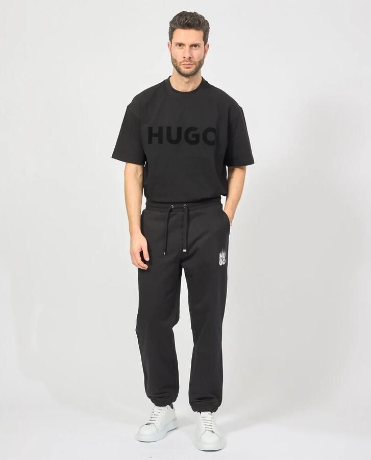 Hugo Boss Zwarte Sweater French Terry Relaxte Pasvorm Black Heren - Foto 3