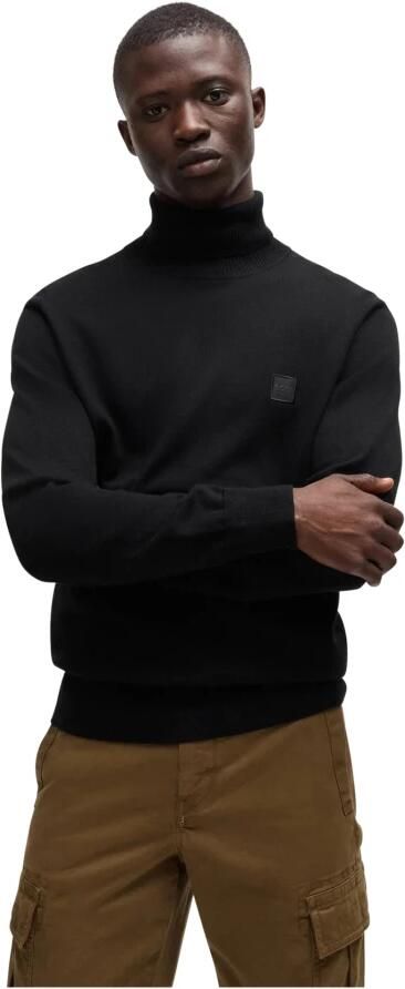 Boss Orange Regular fit coltrui van een mix van katoen en kasjmier model 'AKIRO_S' - Foto 2