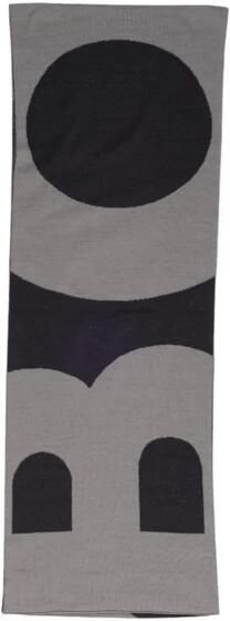 Hugo Boss Gedrukte wolmix sjaal voor mannen Black Heren - Foto 3