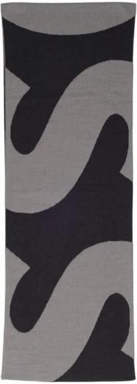 Hugo Boss Gedrukte wolmix sjaal voor mannen Black Heren - Foto 2