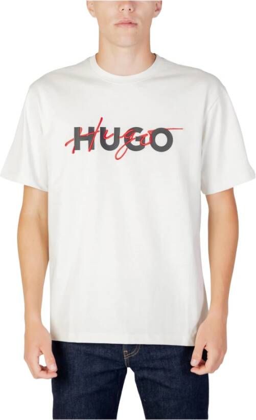 Hugo Boss Hugo Mens T-shirt Wit Heren
