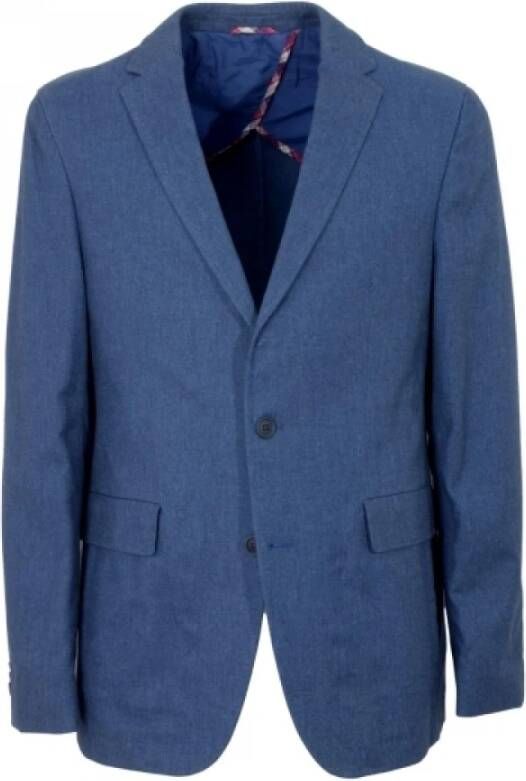 Hugo Boss Jackets Blauw Heren