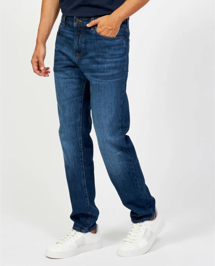 Boss Orange Slim fit jeans met contrastnaden model 'Re.Maine'