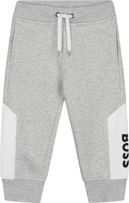 BOSS Kidswear Trainingsbroek met logoprint Grijs - Foto 2