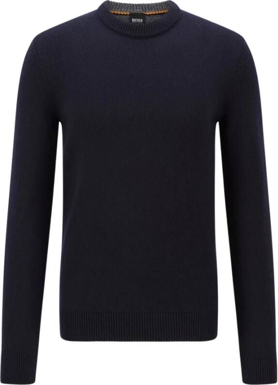 Hugo Boss Kontreal O-Neck Knitwear 50434315-404 Blauw Heren