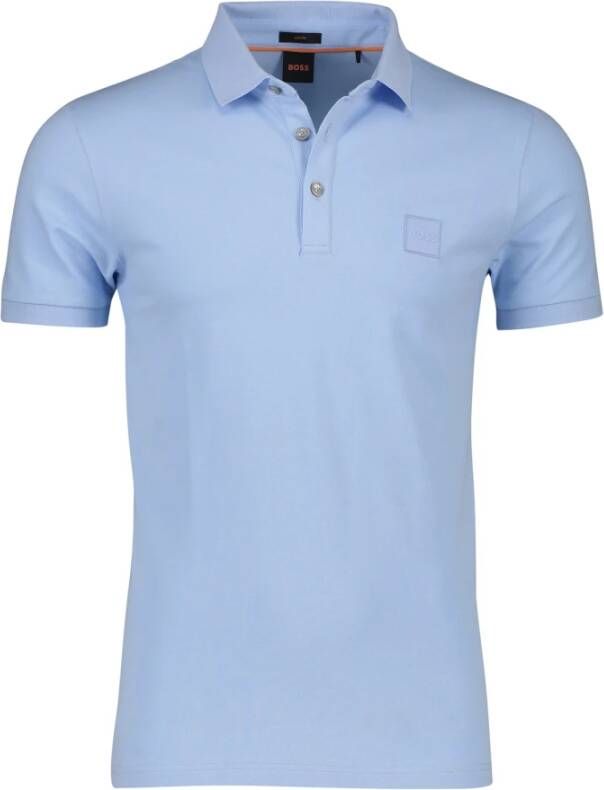 Hugo Boss Lichtblauwe Polo Shirt Slim Fit Blue Heren
