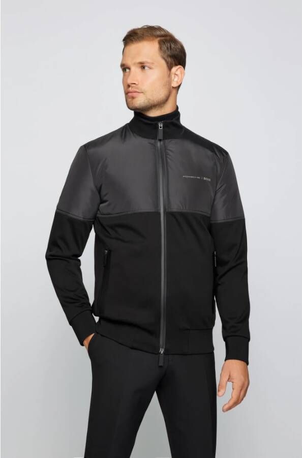 Hugo Boss Lichte jas Zwart Heren