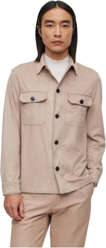 Hugo Boss Light Jackets Beige Heren
