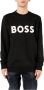 Hugo Boss Zwarte Geprinte Ronde Hals Sweater Black Heren - Thumbnail 3